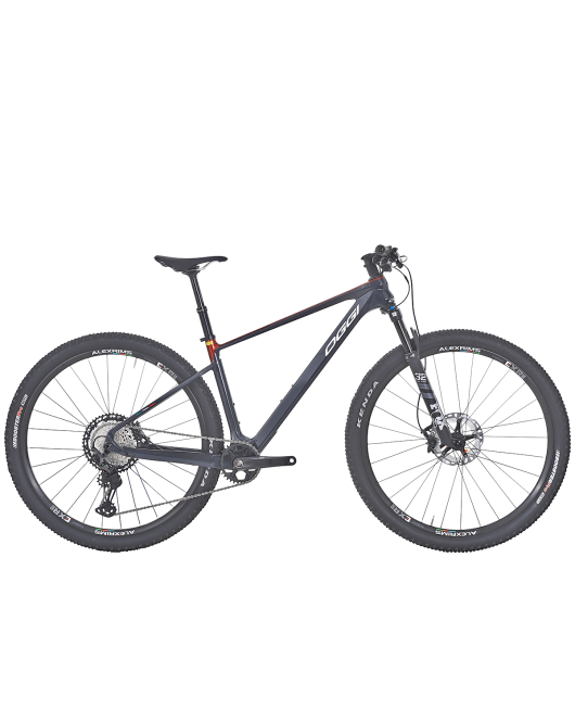 Bicicleta Oggi Agile Pro XT 2024 Cinza e Vermelho