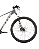 Bicicleta Oggi Big Wheel 7.0 Cues Cinza/Azul/Rosa