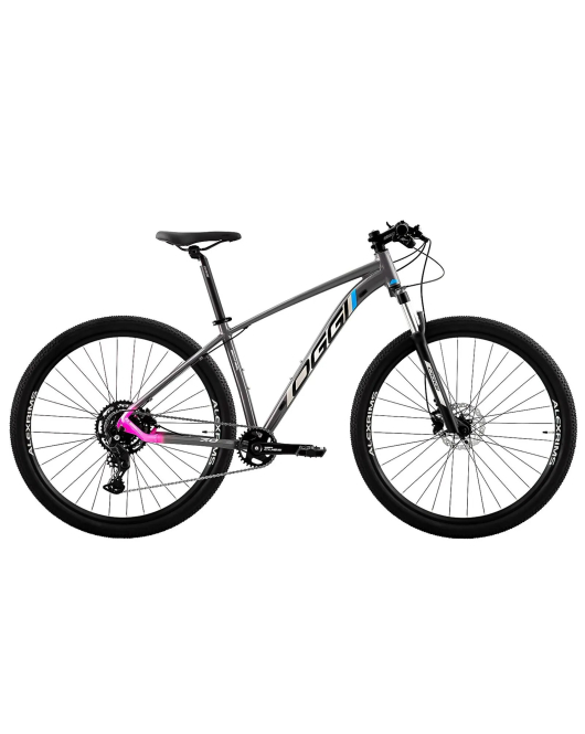 Bicicleta Oggi Big Wheel 7.0 Cues Cinza/Azul/Rosa