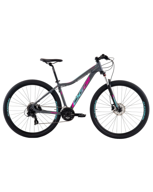 Bicicleta Oggi Float 5.0 HDS Cinza/Azul/Rosa